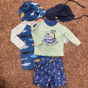 9 month baby boy swimsuit bundle